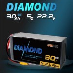Foxtech Diamond 6S 30000mAh Semi-solid State High Energy Density Lipo Battery Semi Solid State Lipo Battery Pack VTOL  Drone UAV